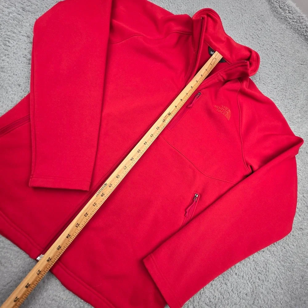 The North Face Full Zip Fleece Lined Jacket Mens Large Red